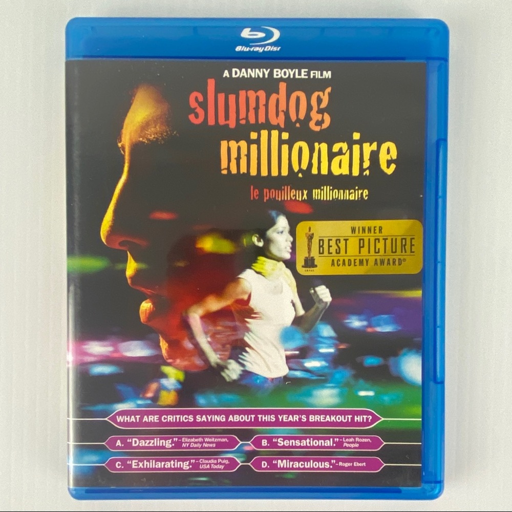 Slumdog Millionaire Blu-ray Disc 2009 Movie Drama Best Picture